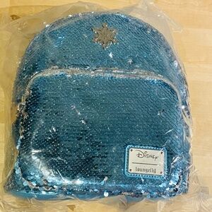 Disney Frozen 2 Loungefly Mini Backpack with Reversible Sequins - NWT